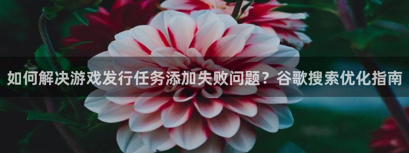 新宝gg一创造奇迹代理：如何解决游戏发行任务添加失败问题？谷歌搜索优化指南