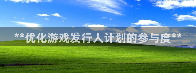 新宝gg注册：**优化游戏发行人计划的参与度**