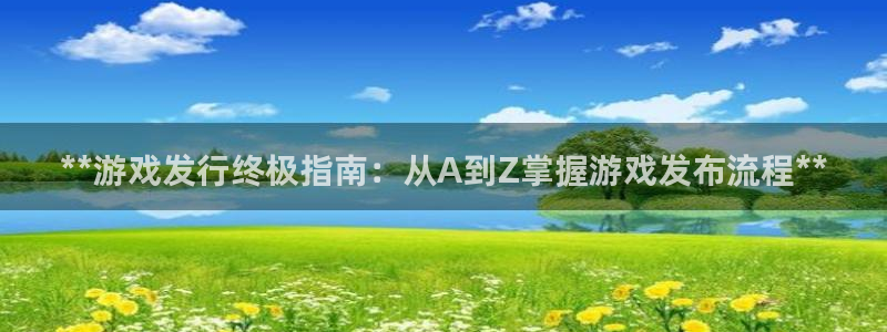 新宝gg一注册：**游戏发行终极指南：从A到Z掌握游戏发布流程**
