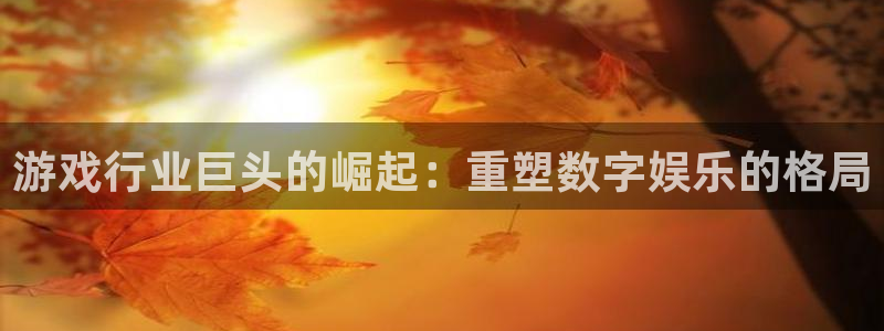 新宝gg平台注册登录指南：游戏行业巨头的崛起：重塑数字娱乐的格局