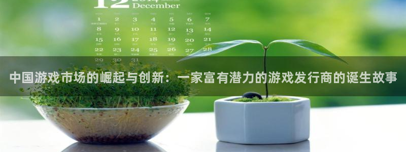 新宝gg平台：中国游戏市场的崛起与创新：一家富有潜力的游戏发行商的诞生故事